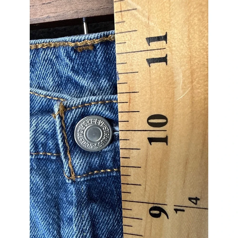 Levi's 501 Original Fit Jeans Men 30 Blue Straight Leg Button Fly Denim Academia